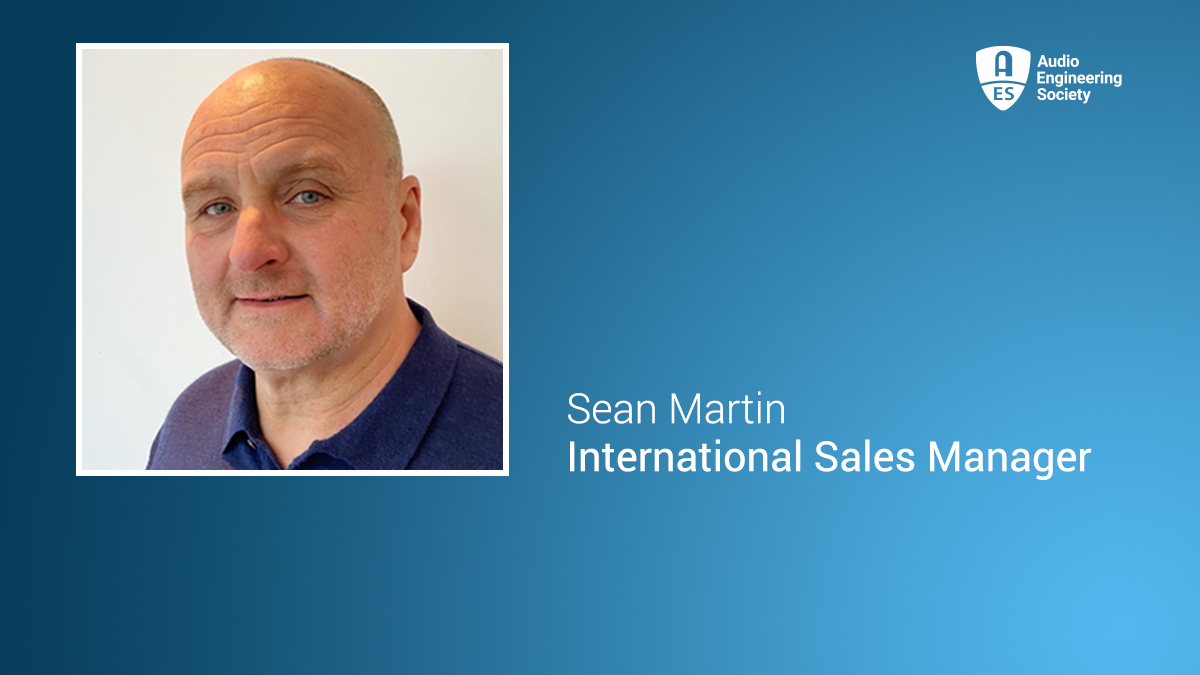 Sean Martin Joins AES
