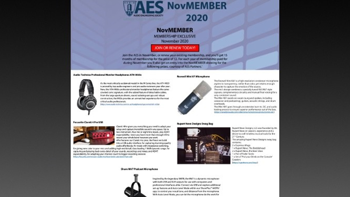 NovMember membership promotion